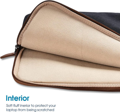 14 Inch Laptop Sleeve Case Water-Resistant Handle Bag for Most 14” Computer/Surface Book/Lenovo Flex 4/Yoga 530/Thinkpad L480 E485/HP Pavilion X360/Dell New Latitude 5490 7490 2018