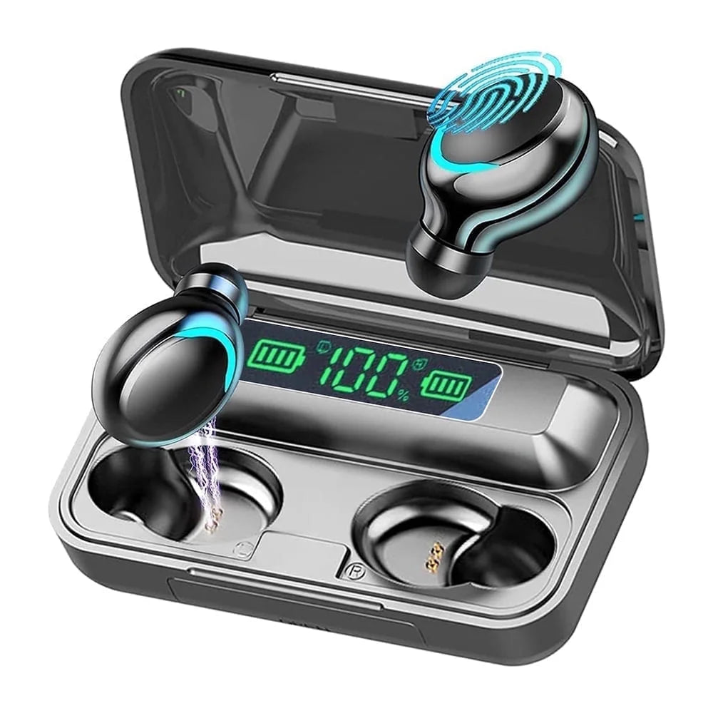 Bluetooth Earbuds,Wireless Bluetooth Earphones, Wireless Earbuds with 2200MAH Charging Case and Emergency Power Bank for Adult