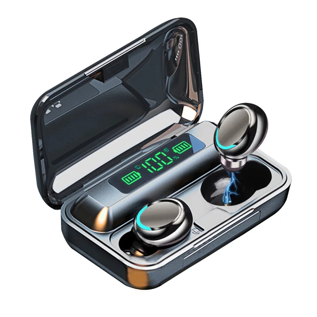 Bluetooth Earbuds,Wireless Bluetooth Earphones, Wireless Earbuds with 2200MAH Charging Case and Emergency Power Bank for Adult