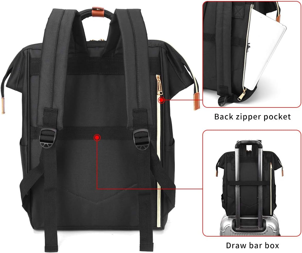 Laptop Backpack 15.6 Inch Casual Daypack Water Resistant Business Travel Backpack for Women Men