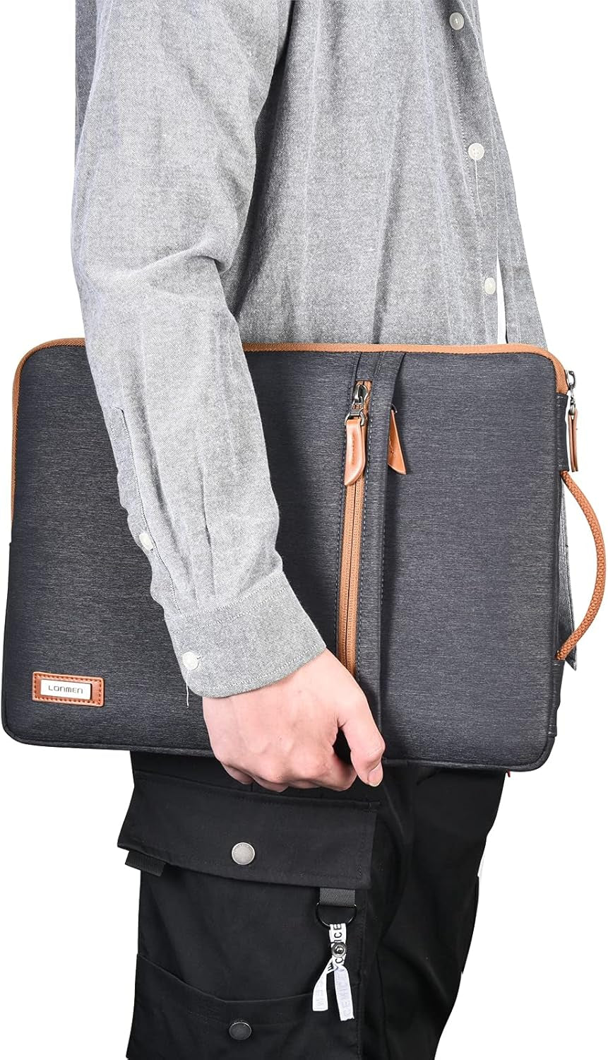 14 Inch Laptop Sleeve Case Water-Resistant Handle Bag for Most 14” Computer/Surface Book/Lenovo Flex 4/Yoga 530/Thinkpad L480 E485/HP Pavilion X360/Dell New Latitude 5490 7490 2018