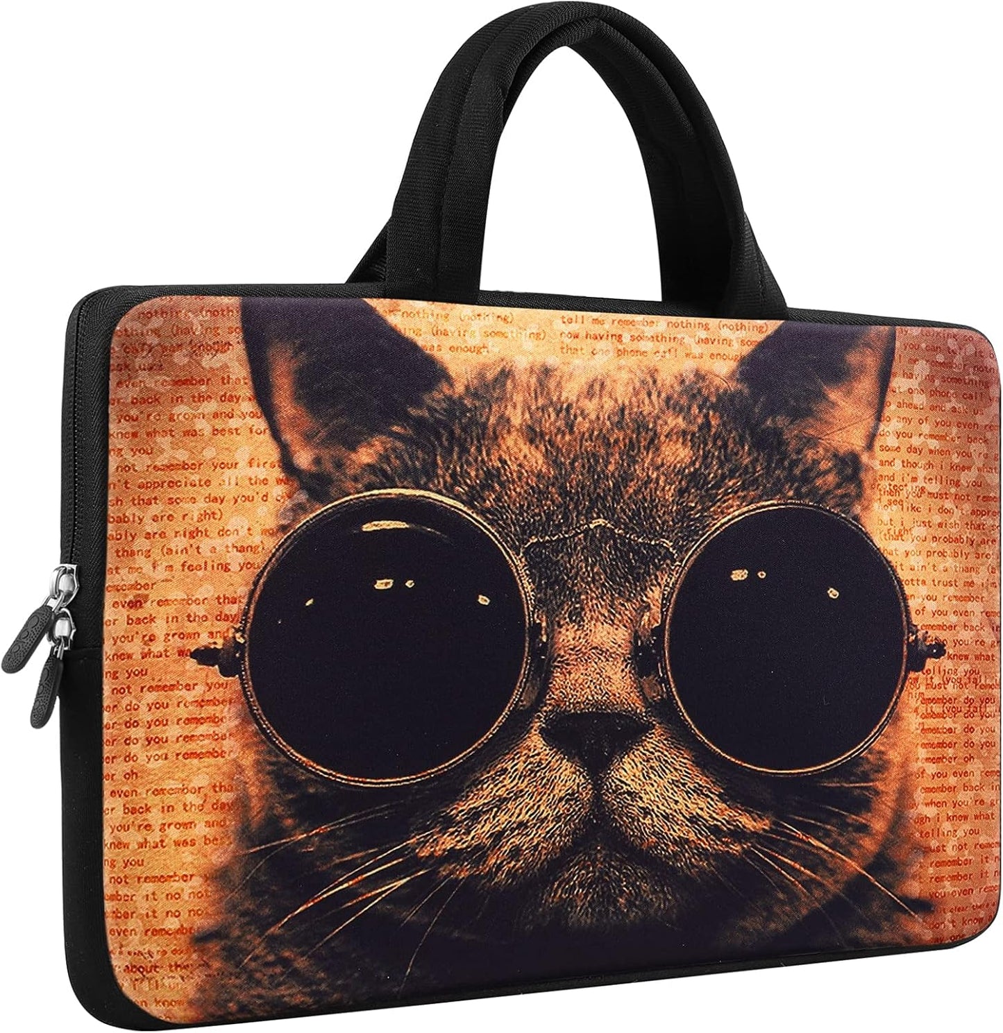 14 15 15.4 15.6 Inch Laptop Handle Bag Computer Protect Case Pouch Holder Notebook Sleeve Neoprene Cover Soft Carring Travel Case Laptop Sleeve Cat ICB-07