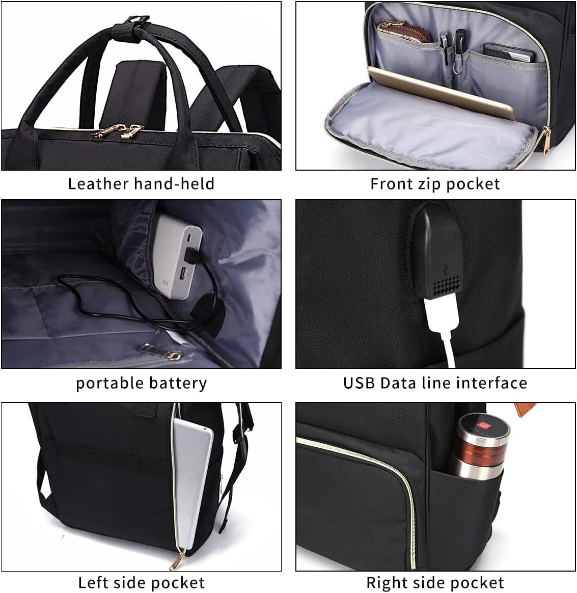 Laptop Backpack 15.6 Inch Casual Daypack Water Resistant Business Travel Backpack for Women Men